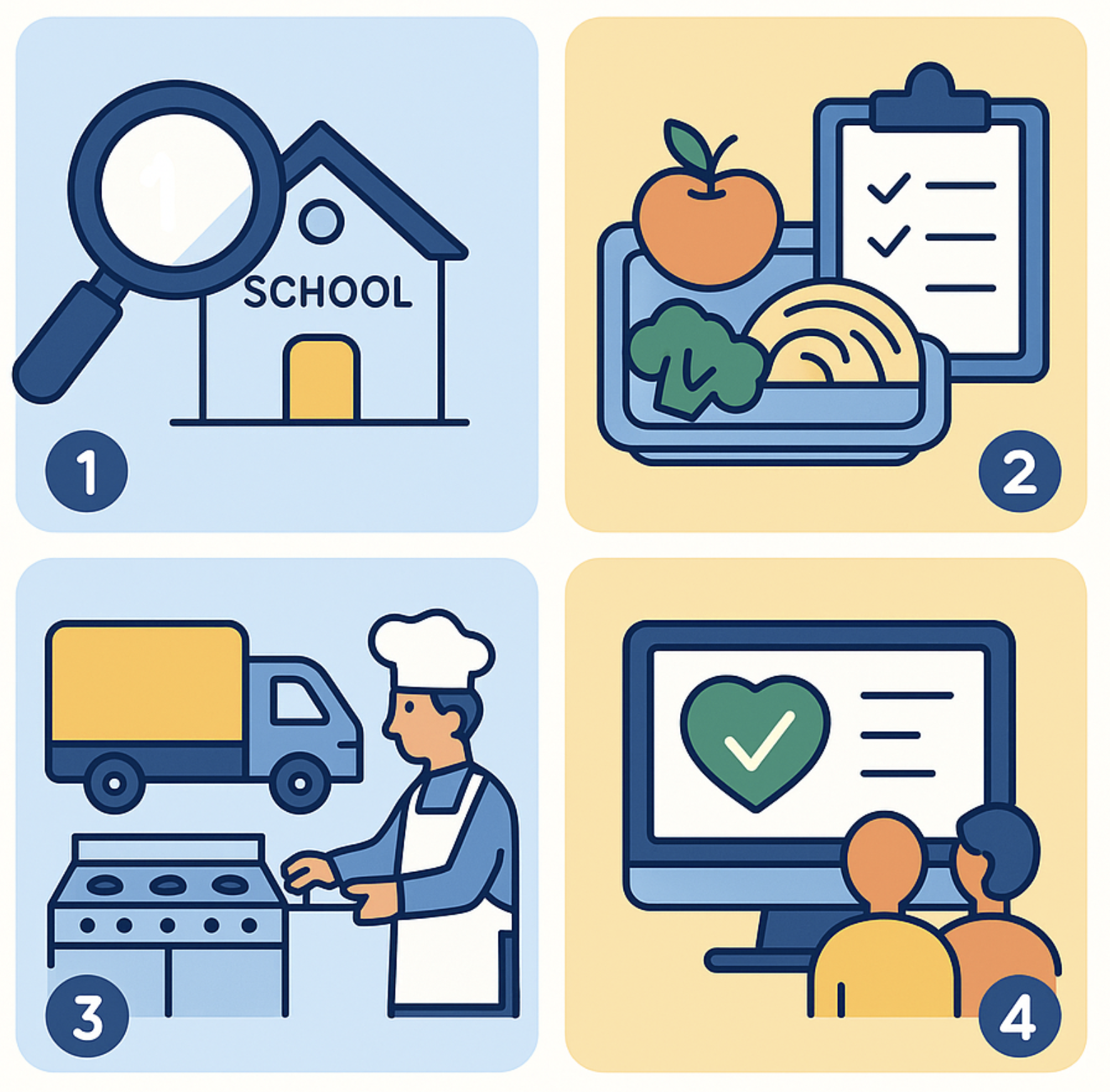 Processo de alimentação escolar